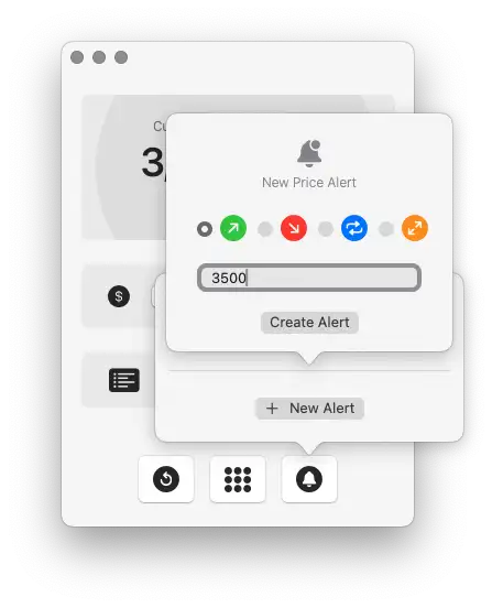 add take profit (above) alert goldpriceone