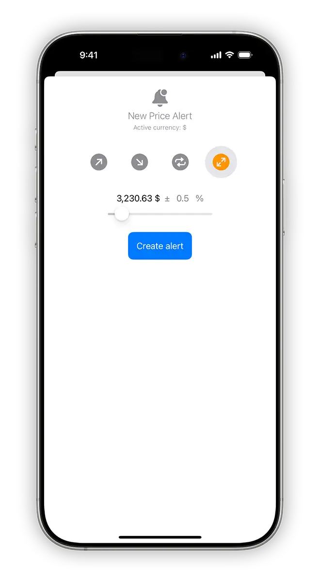 add a tunnel (corridor) alert goldpriceonemobile